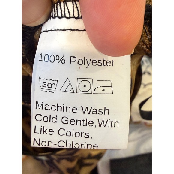 Womens Leopard Print Wrap Midi Skirt Ruffle Tie‎ Waist Polyester S Badie Silky - Picture 4 of 7